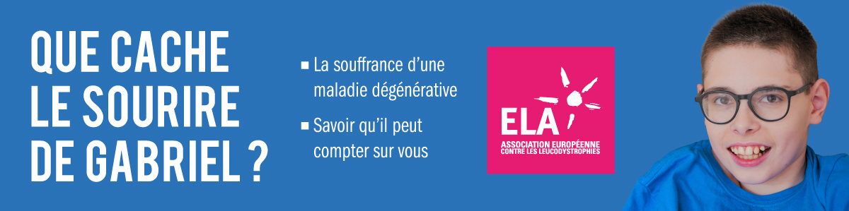 Que cache le sourie de Gabriel ? La souffrance d'une maladie dégénérative et savoir qu'il peut compter sur vous.
