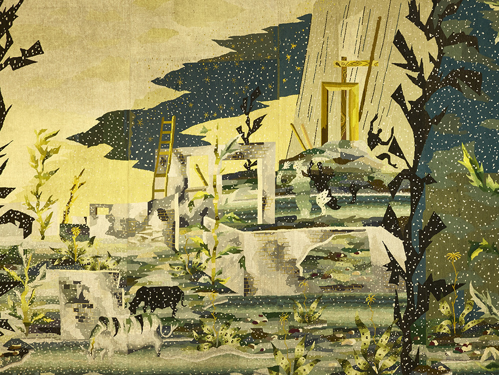 Détail tapisserie Bestiaire Jean Lurçat 1930