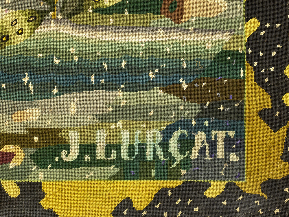 Signature tapisserie Bestiaire de Jean Lurçat 1930