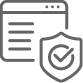 Icône protection des données